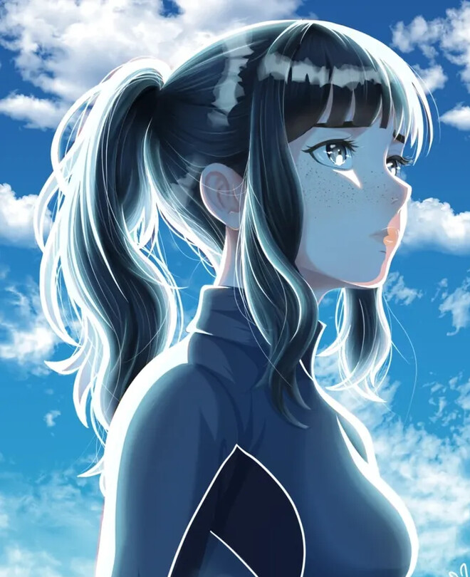 Portrait of Melissa, illustrated by Liv Renz